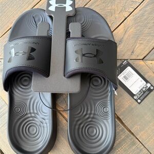 Brand New Under Armour Ignite Select Black Slides size 10